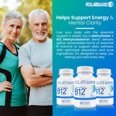 Close-up of L-methylfolate and B12 Methylcobalamin capsules