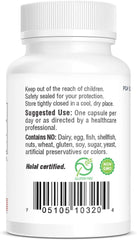 Folate supplement facts label for BioTech Pharmacal 5mg