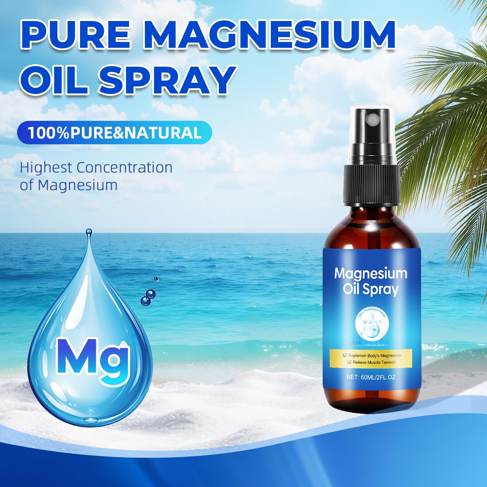 Close-up of foot magnesium oil spray for feet after exercise
