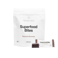 For Wellness Focus Bites Cocoa Espresso Brownie packaging