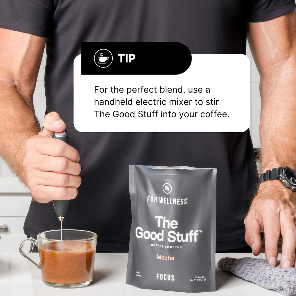Athlete using For Wellness Focus to boost energy and focus