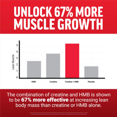 Serving scoop of Creatine HMB powder
