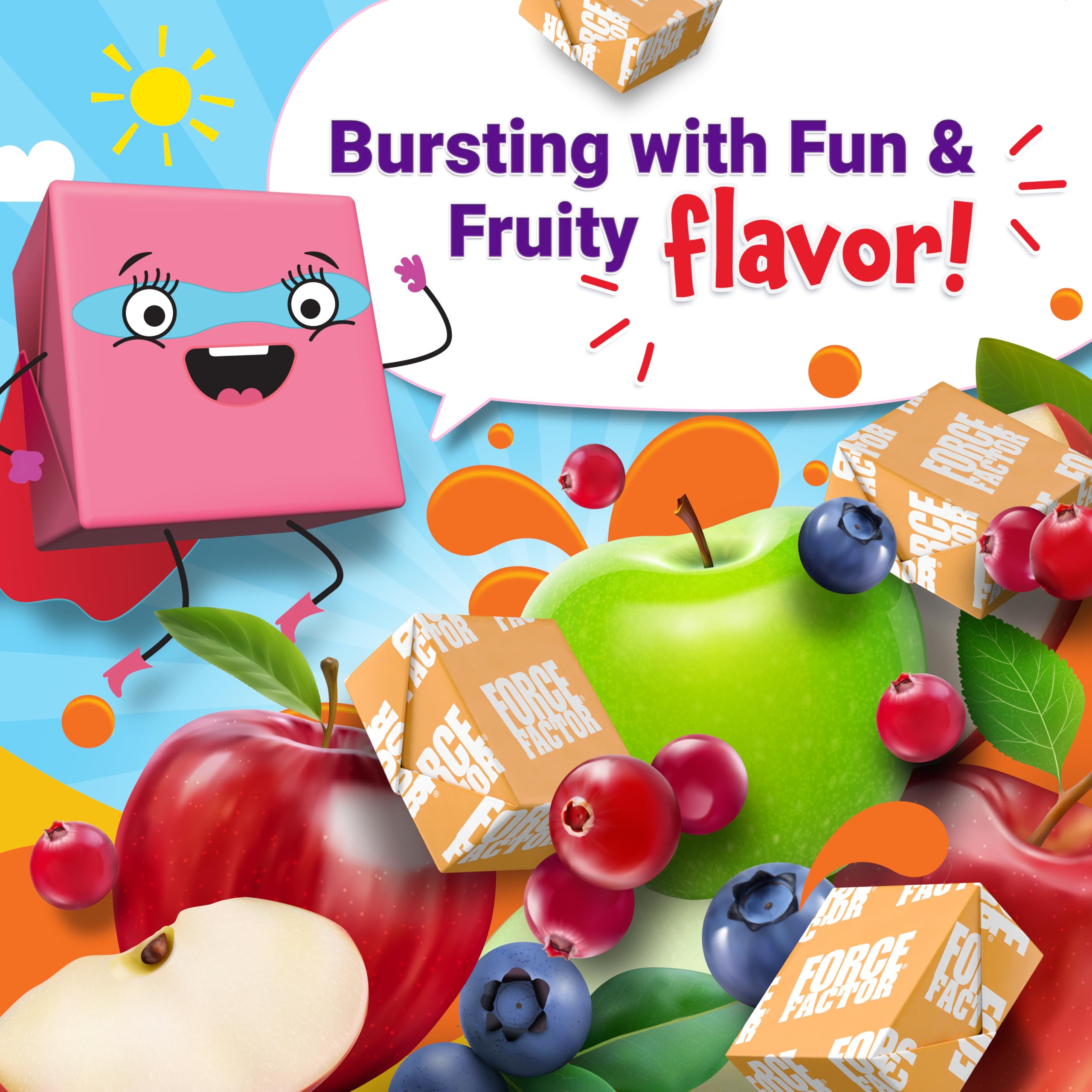 Soft chew texture close-up for kids