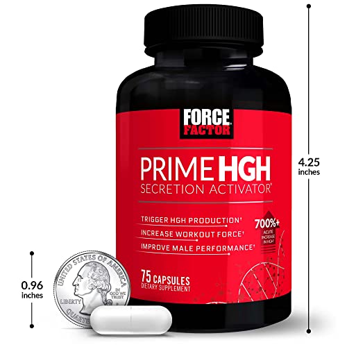 Force Factor Prime HGH Secretion Activator 3-pack on shelf conveys value and convenience.