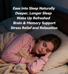 Close-up of GABA symbol representing calming sleep support