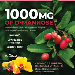 D-Mannose 1000mg capsules in veggie capsules