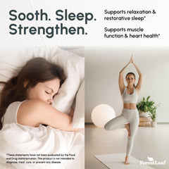 Close-up of magnesium complex capsules