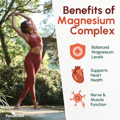 Illustration of heart health and bone support with magnesium