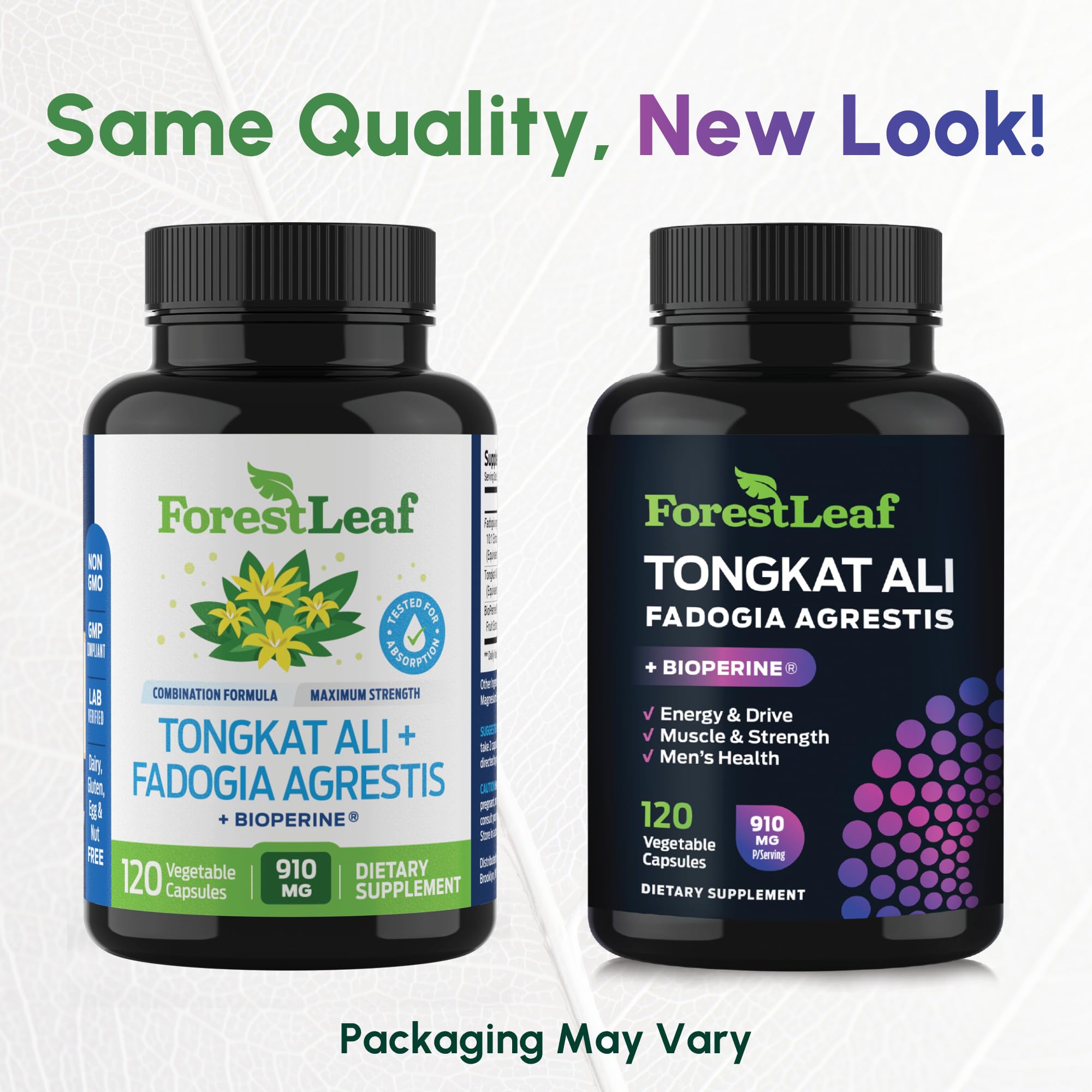 ForestLeaf Tongkat Ali Max Strength capsules for convenient daily stamina support.