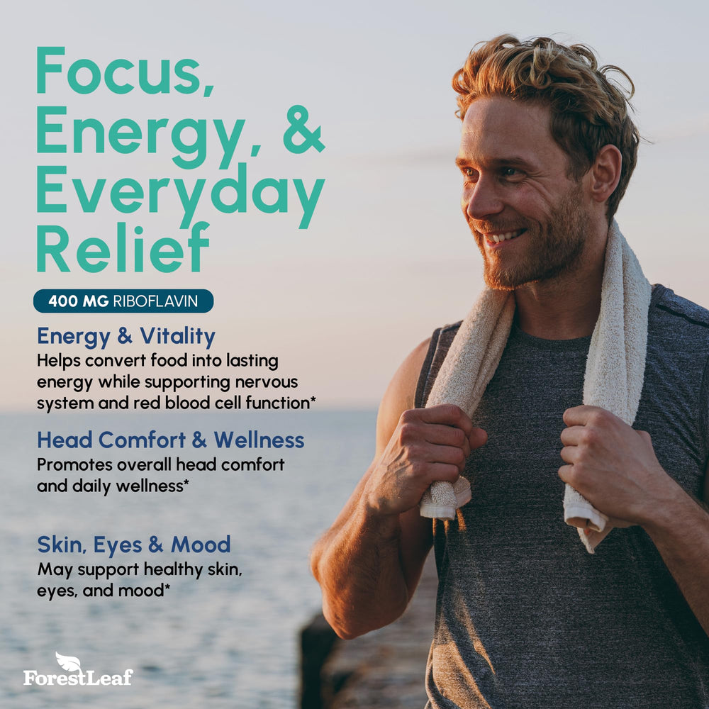 Green vegetable capsules representing ForestLeaf B2 Riboflavin supplement