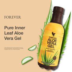 Concept image for digestive cleansing benefits of Aloe Vera Gel