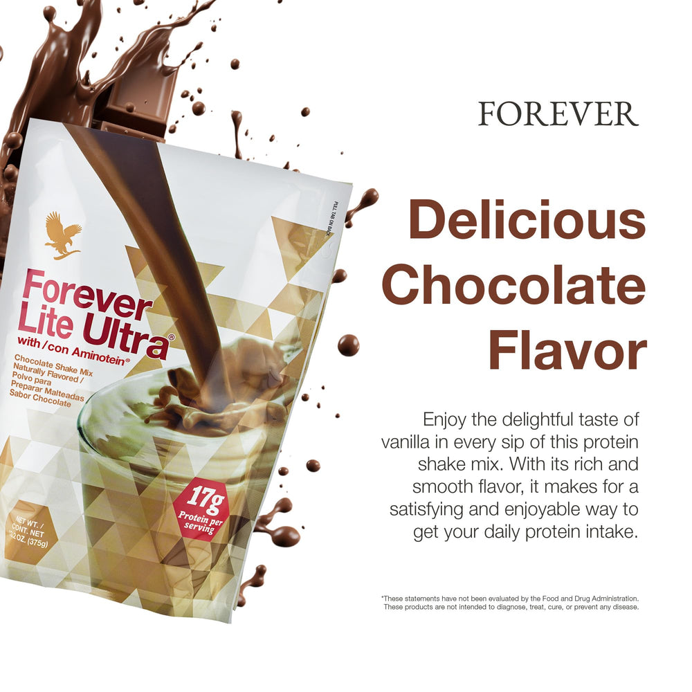 Gluten-free and low-carb icons on Forever Lite Ultra packaging