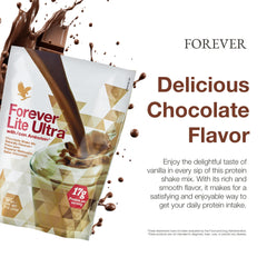 Gluten-free and low-carb icons on Forever Lite Ultra packaging