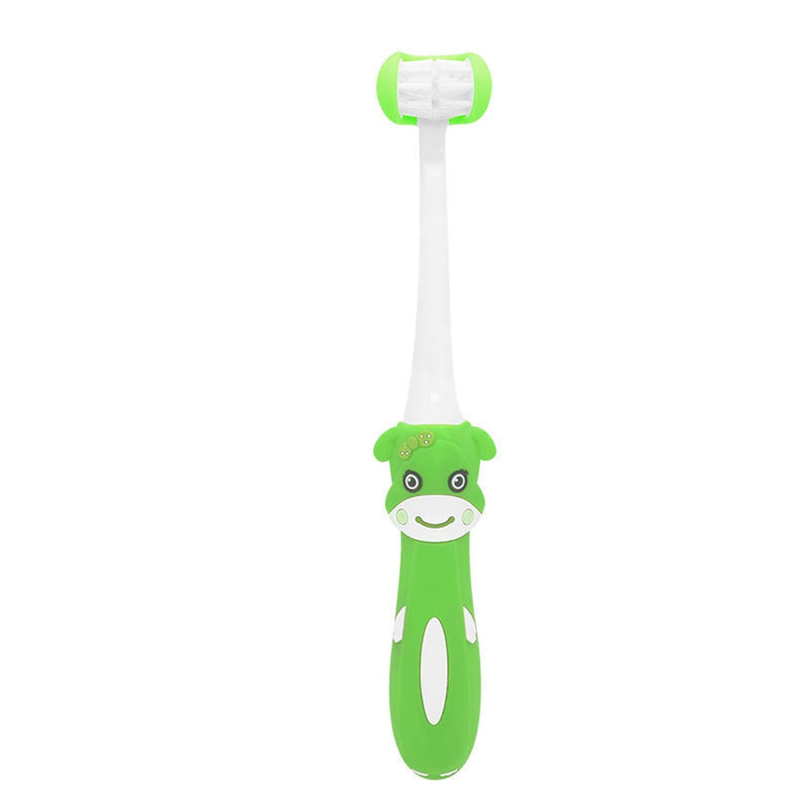 3-Sided toddler toothbrush design with three brush heads