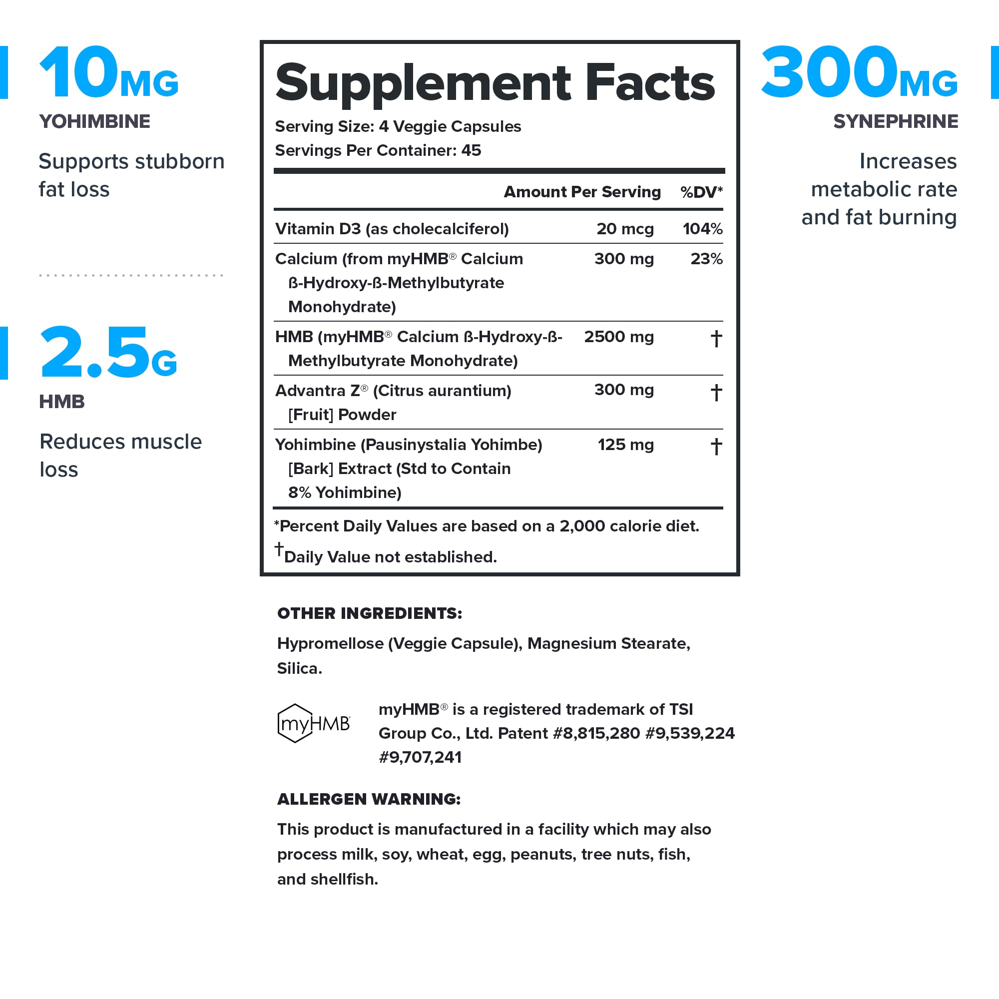 Forge Fasted Fat Burner bottle back label