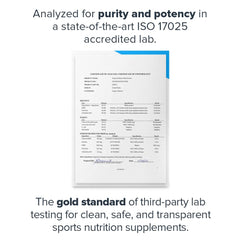 Label showing ingredients and dosage information
