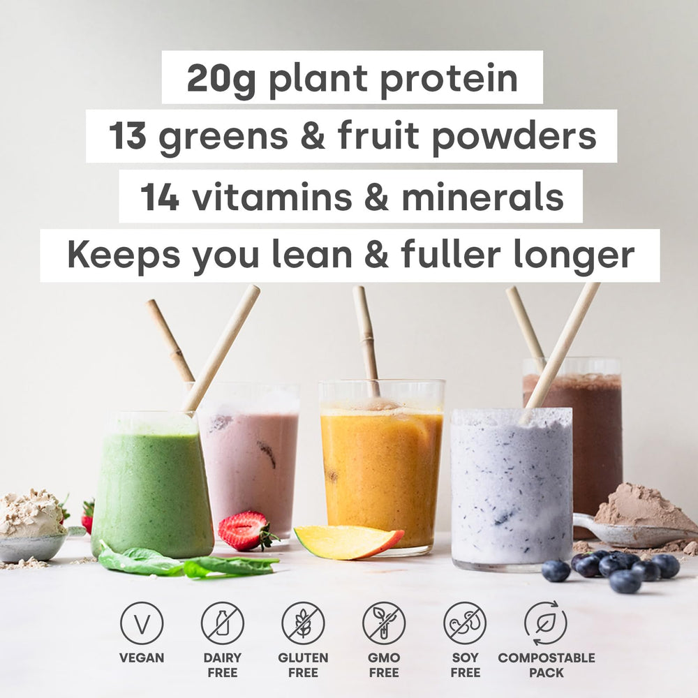 Form Superblend Protein superfoods blend in powder form for smoothie versatility.