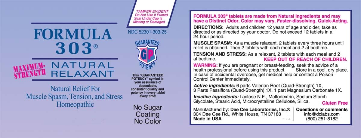 Made in USA facility and packaging for Formula 303