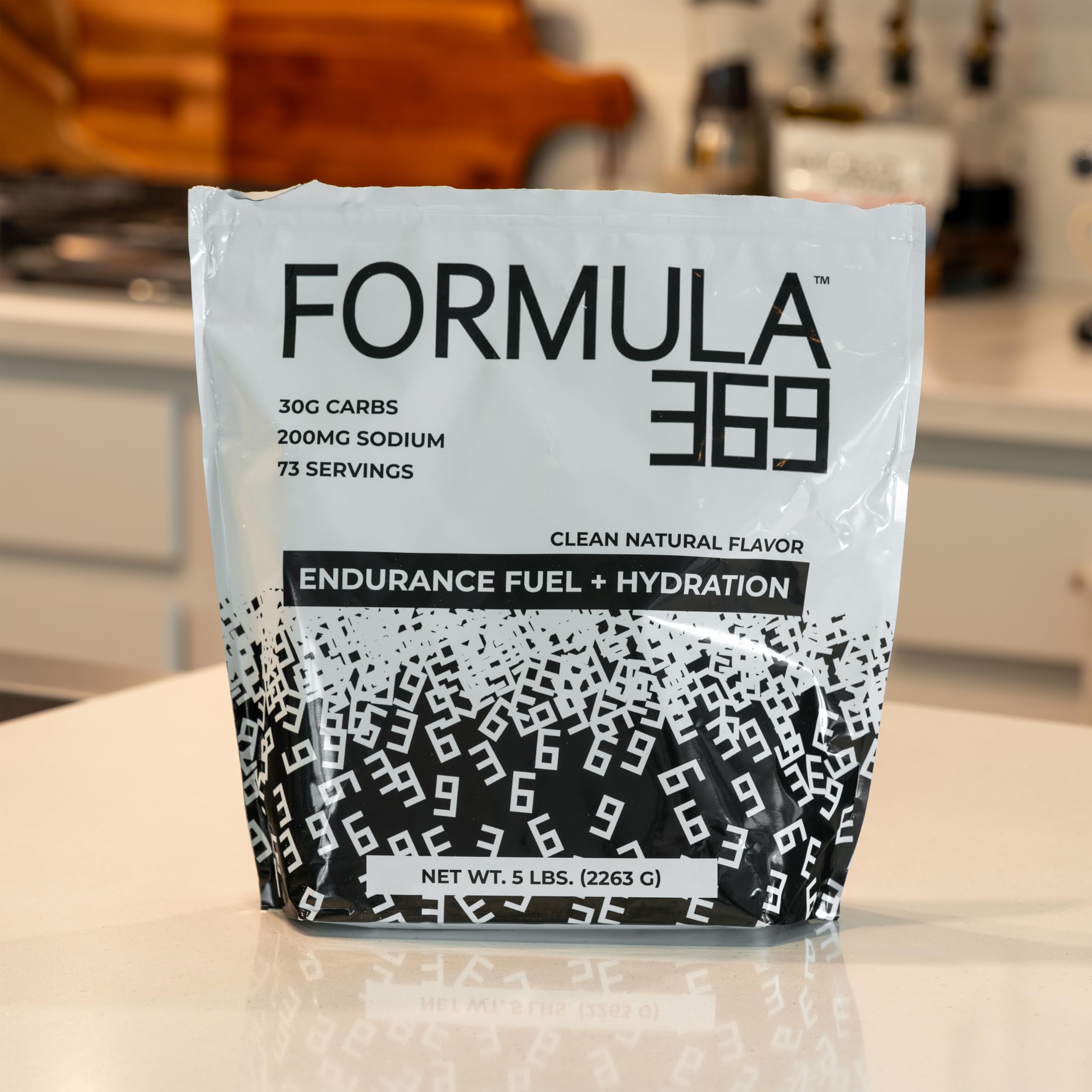 Formula 369 shaker dissolving powder for quick hydration during workouts.