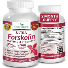 40% standardized Forskolin potency per capsule from Coleus Forskohlii