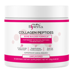 FORTIBONE Collagen Peptides Unflavored canister front label