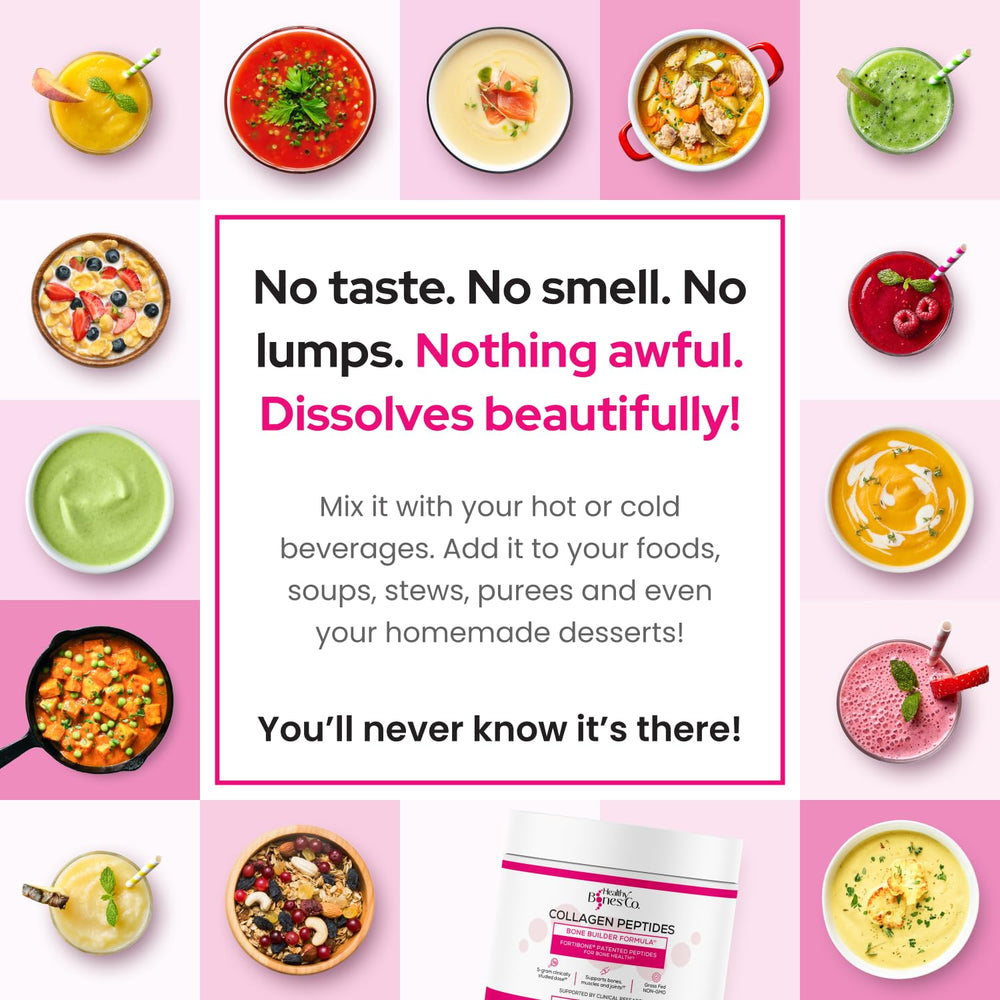 Fortibone Collagen Peptides 30 servings jar on kitchen counter