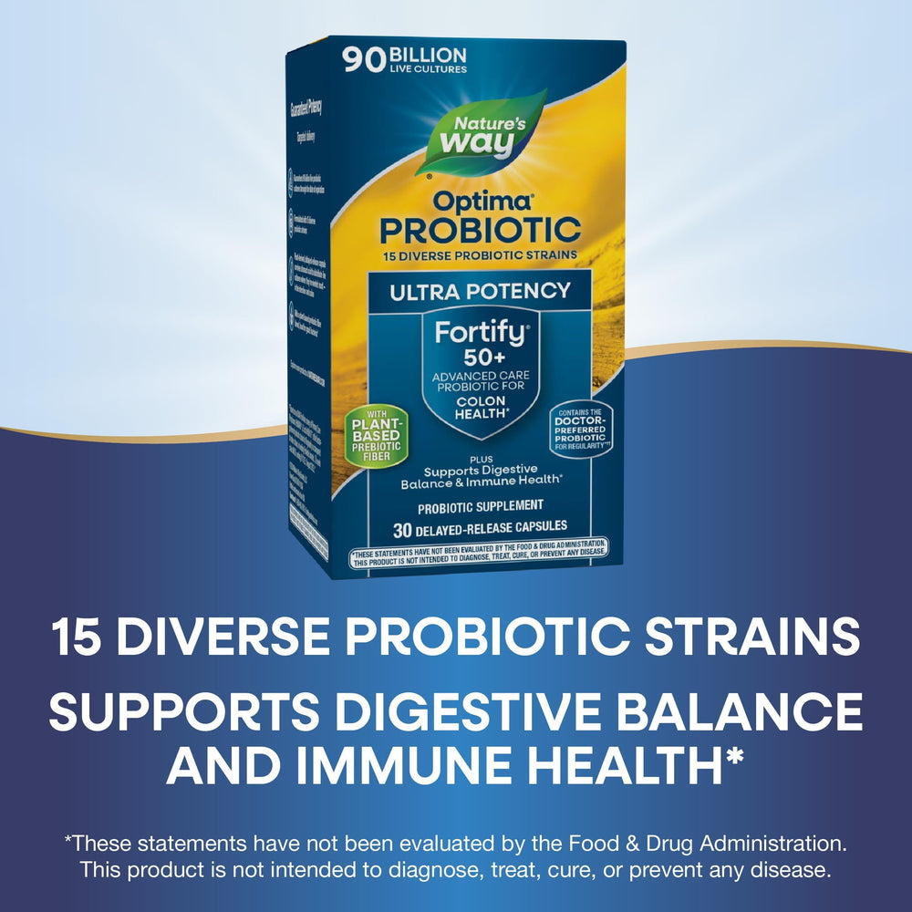 Packaging may vary note for Fortify Optima Probiotic