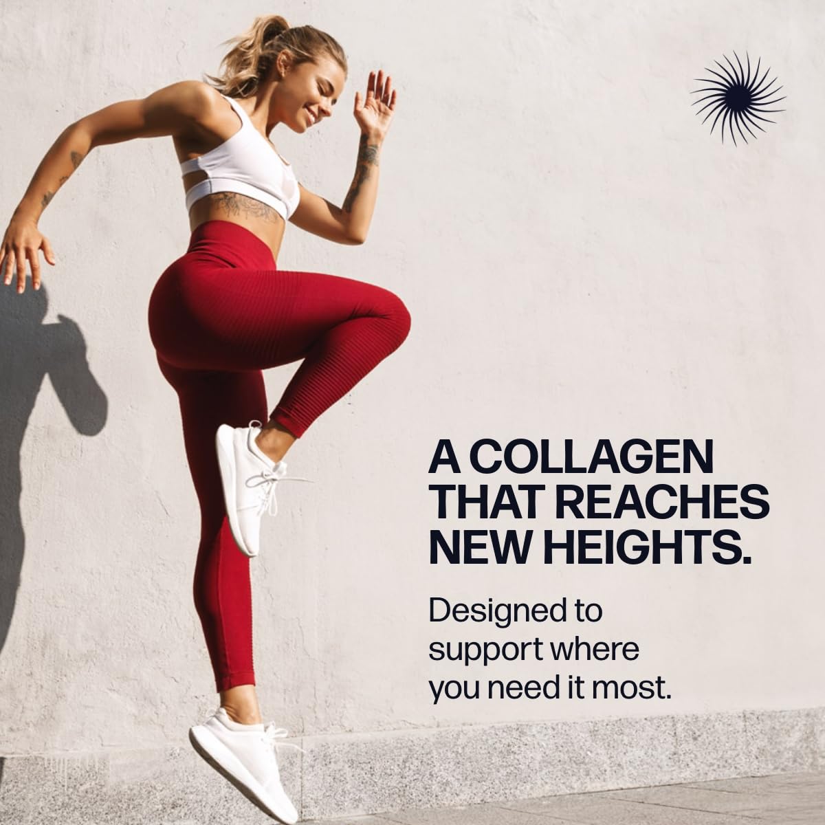 Nutrition facts and benefits graphic for Sparkle Wellness collagen