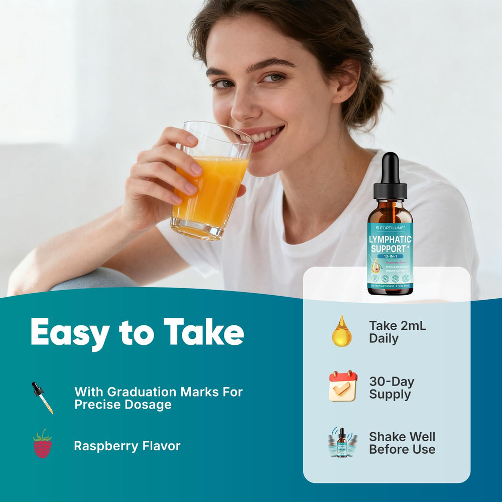 Berry-flavored Fortilume Lymphatic Drainage Drops image