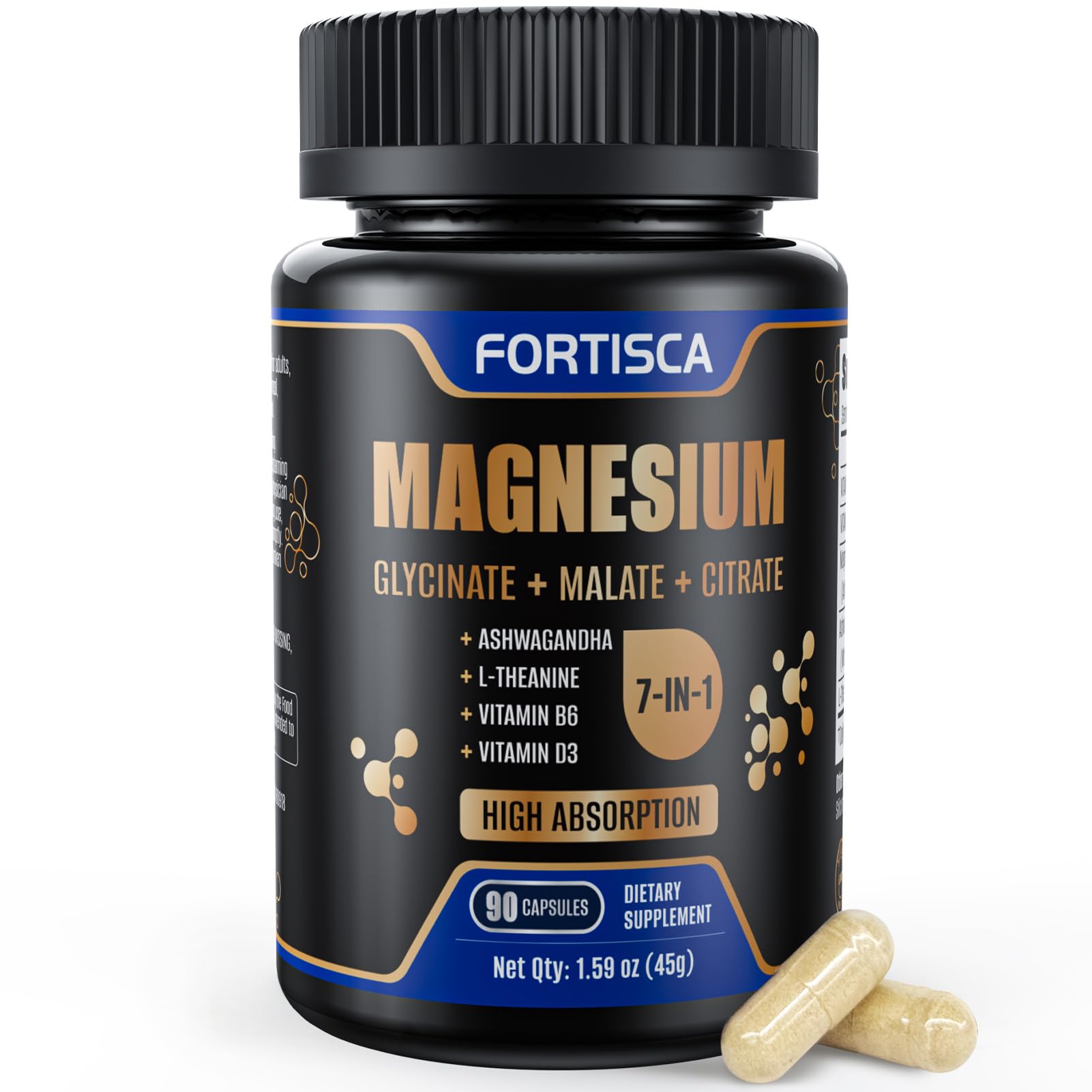 Fortisca Magnesium Complex 500mg bottle front