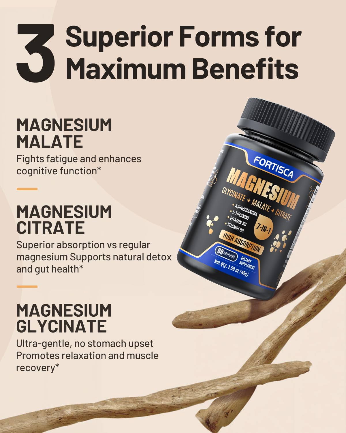 Fortisca Magnesium Complex combination of glycinate, malate and citrate