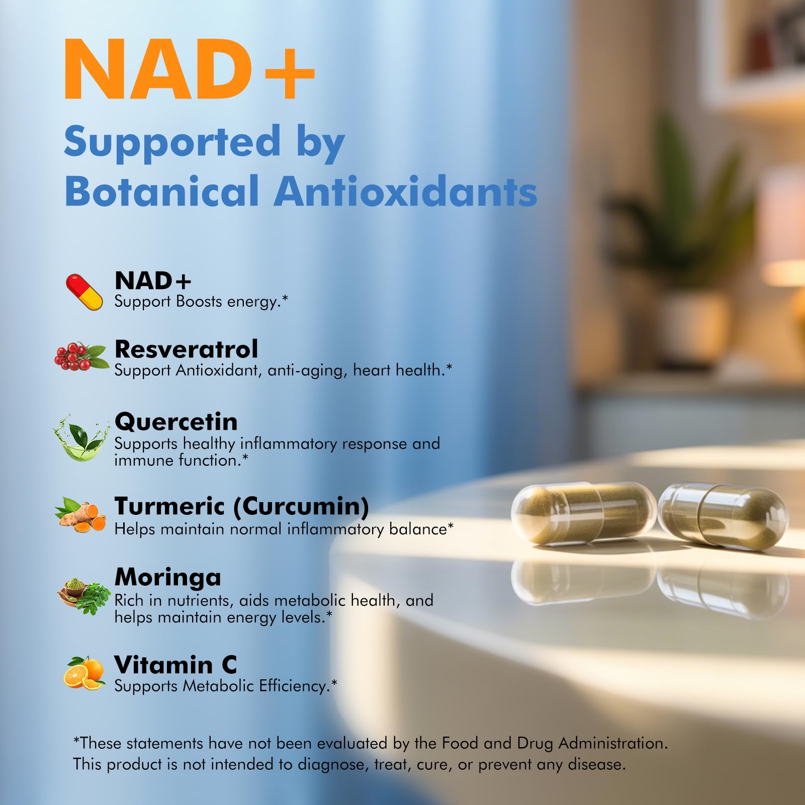 Quercetin Phytosome depicted for Fortisca NAD+