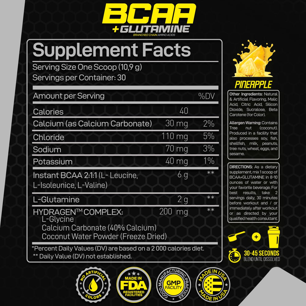 Shaker with Forzagen BCAA powder for pre-workout use
