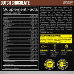 Forzagen Lean Gainer scoop with Dutch Chocolate highlights easy prep for bulk.