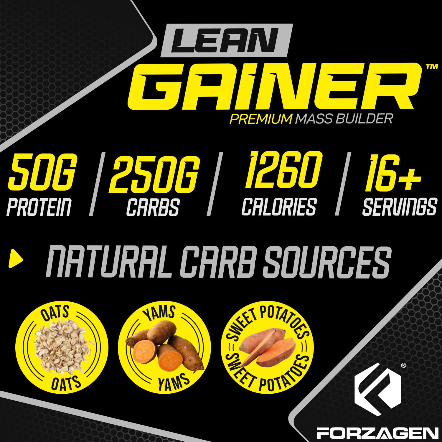 Forzagen Lean Gainer 4-scoop serving option illustrates fueling strategy.