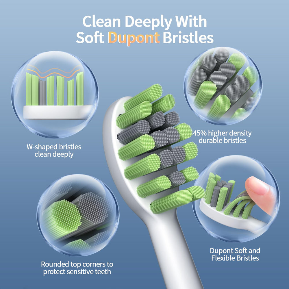 Illustration of four brushing modes: Deep Clean, Whitening, Gum Care, Sensitivity