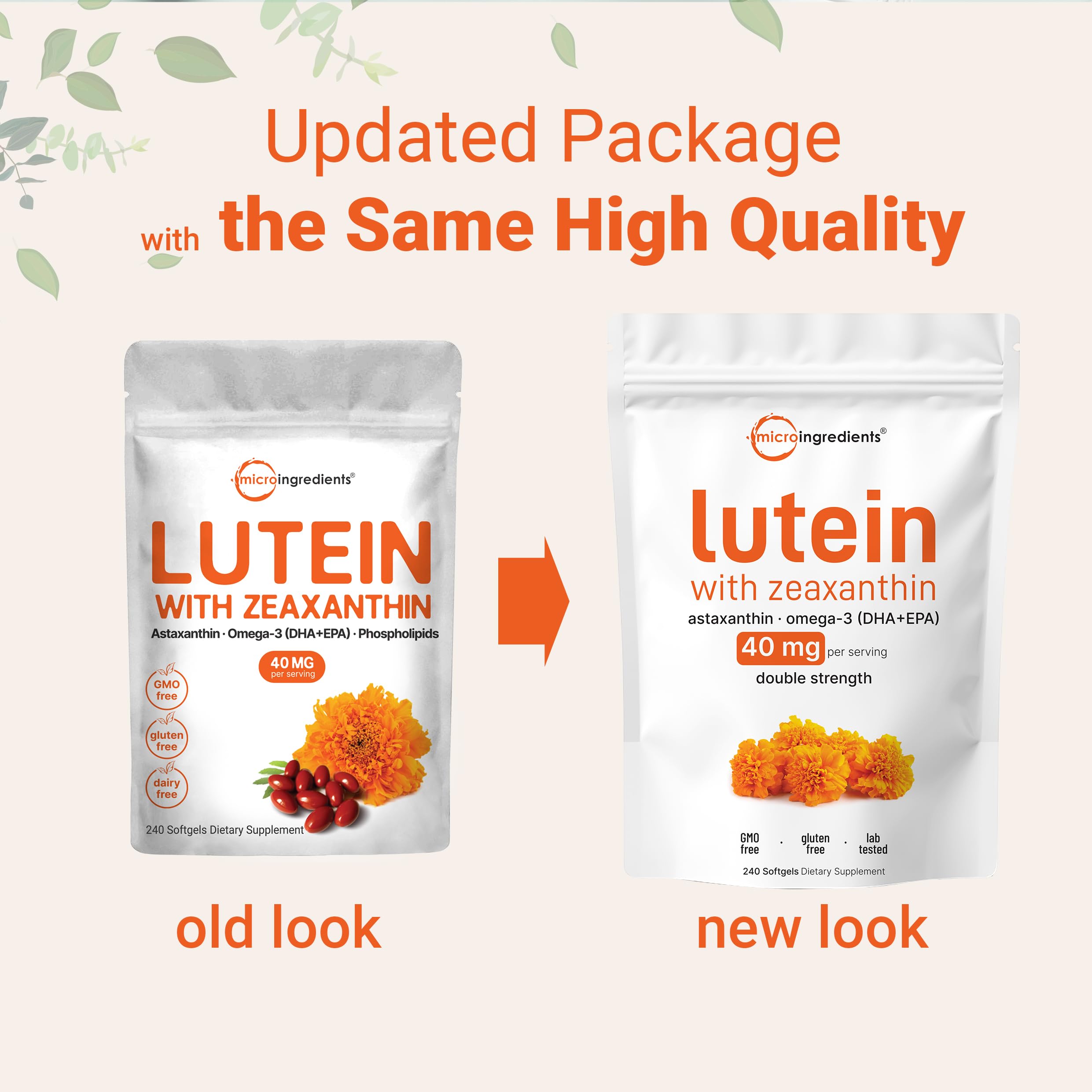 Four-in-one eye health ingredients visual