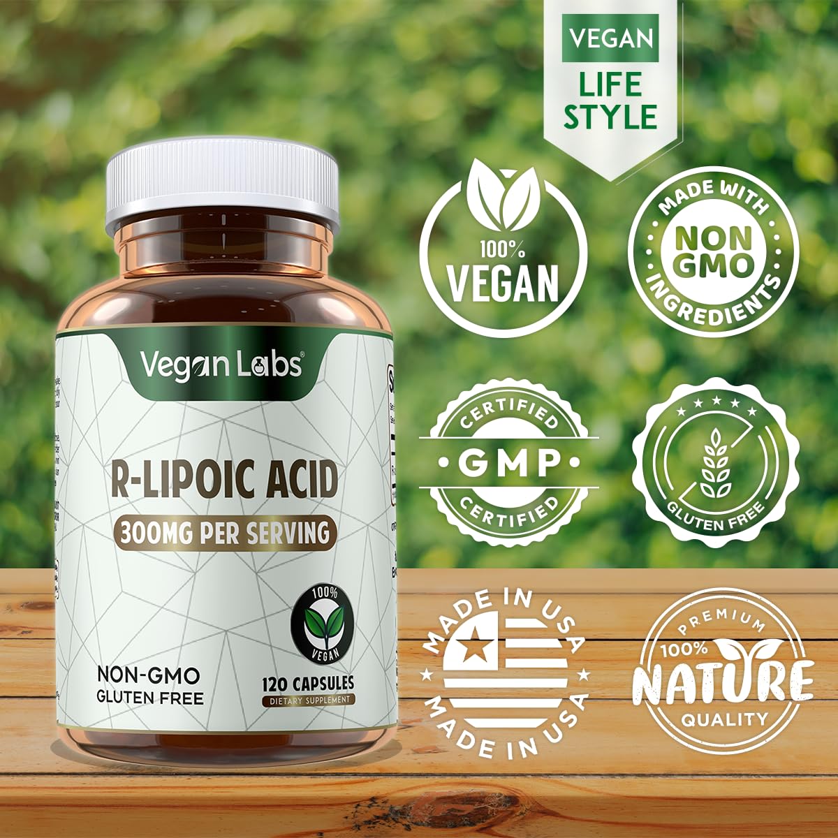 Four-month supply of vegan capsules