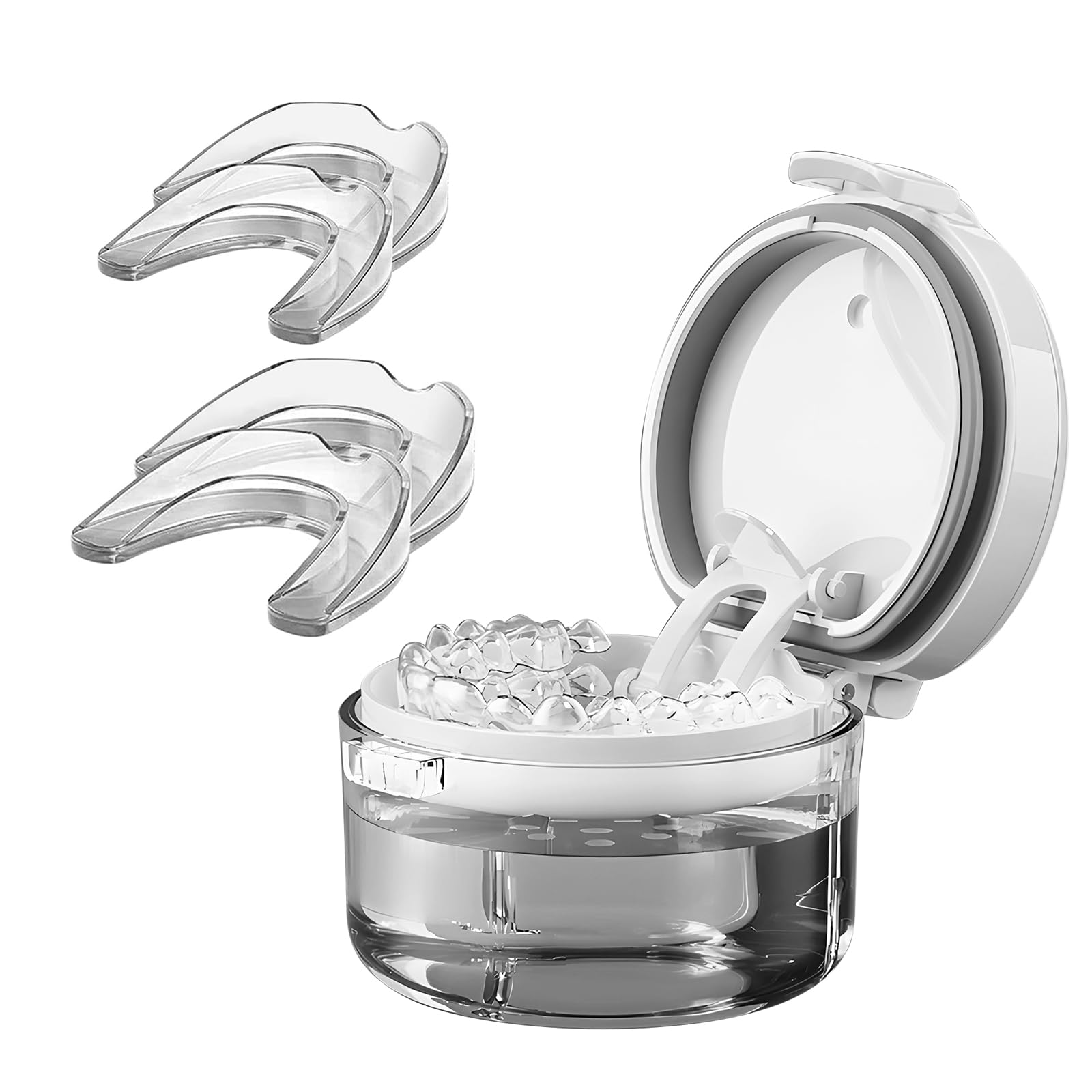 4-pack moldable mouth guard for teeth grinding at night for adults and kids