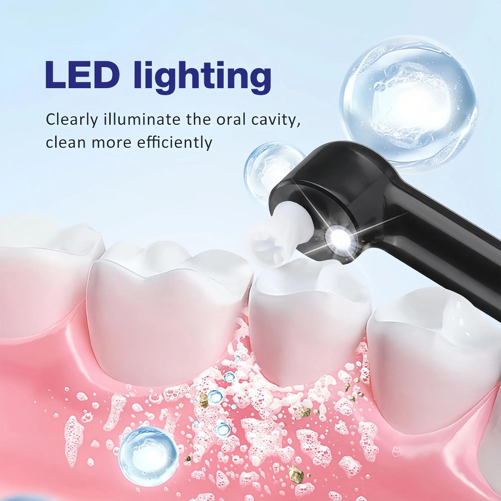 Tooth polisher with four adjustable speed modes