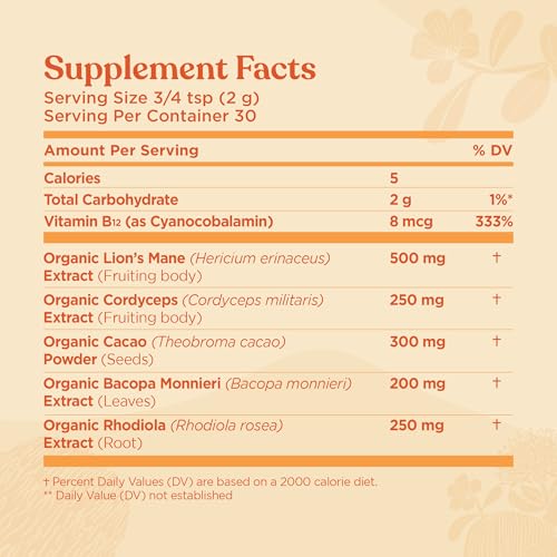 Close-up of Focus Blend powder in a scoop