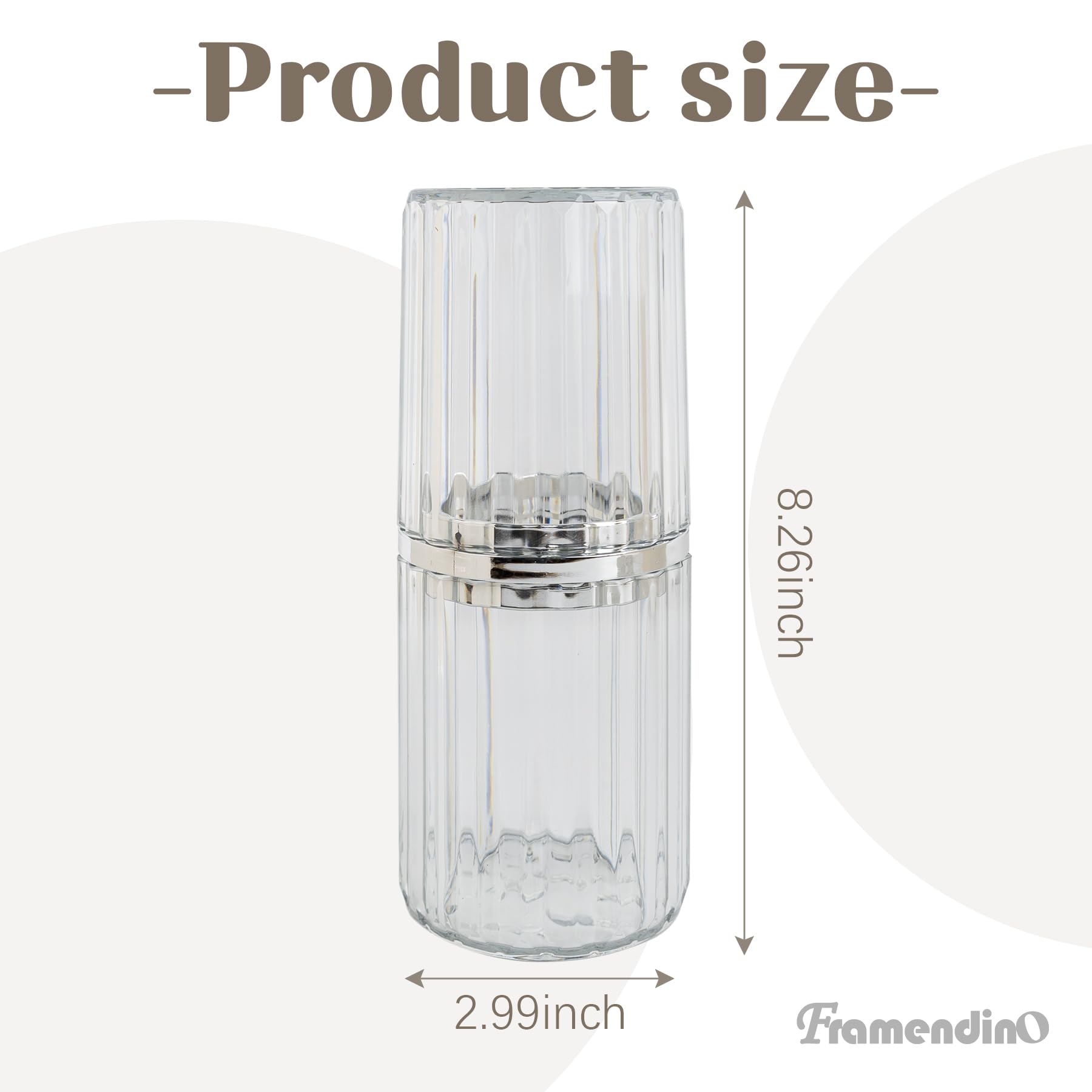 Framendino 2-in-1 toothpaste holder for camping in PET material