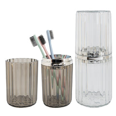 Framendino 2-pack travel toothbrush cups with covers