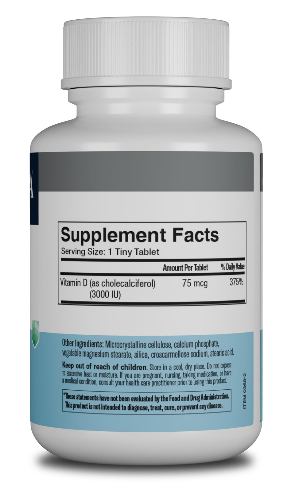 Tiny, easy-to-swallow Vitamin D3 tablets