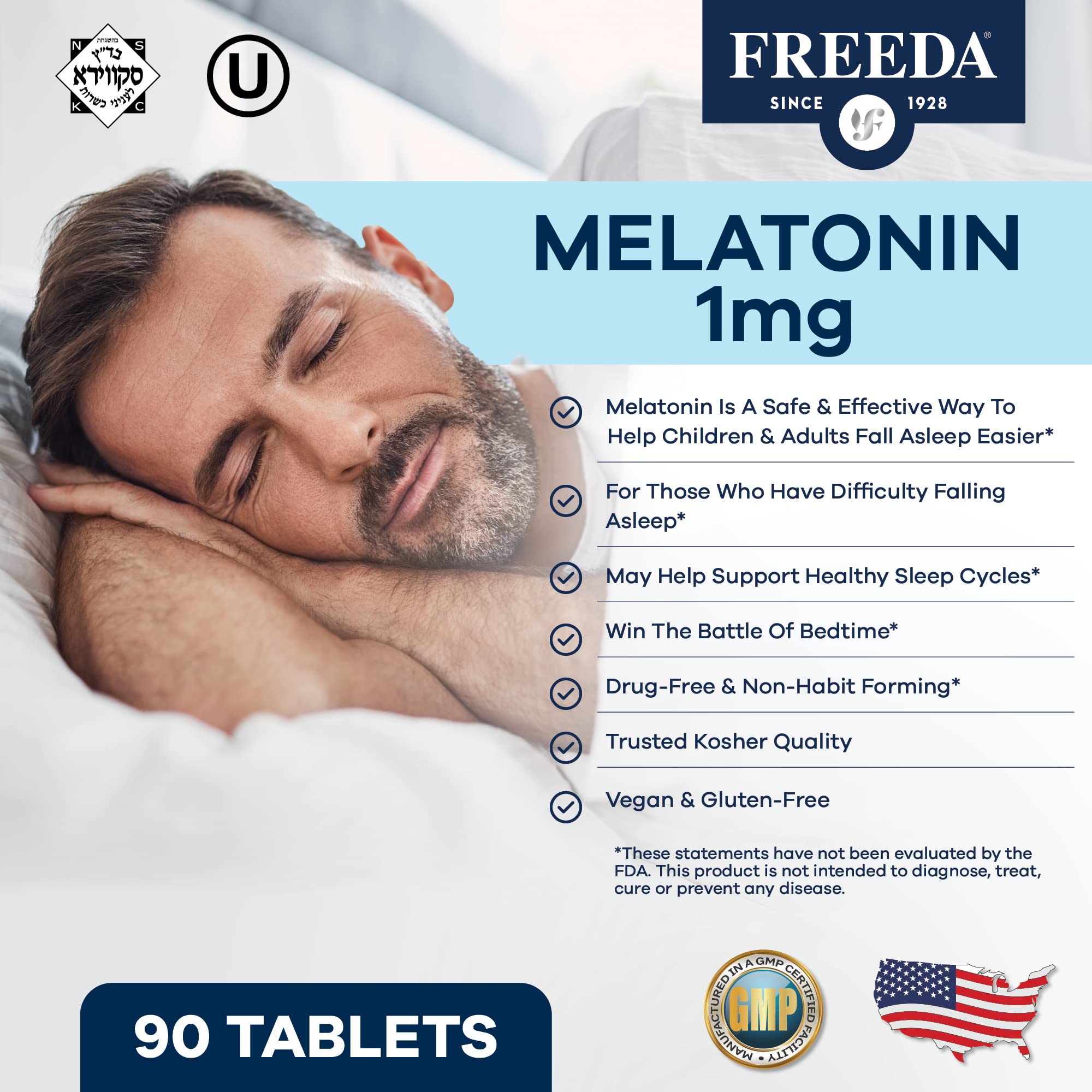 Close-up of sugar-free fruit-flavored melatonin chewables