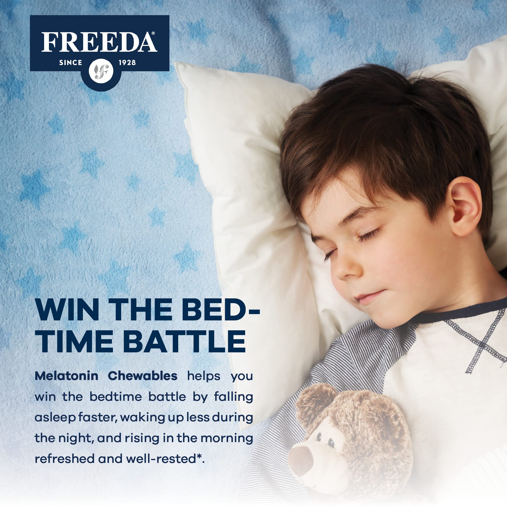 Family-friendly bedtime support with Freeda Melatonin chewables