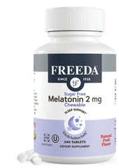 FREEDA Melatonin 2mg Sugar-Free Chewables bottle label