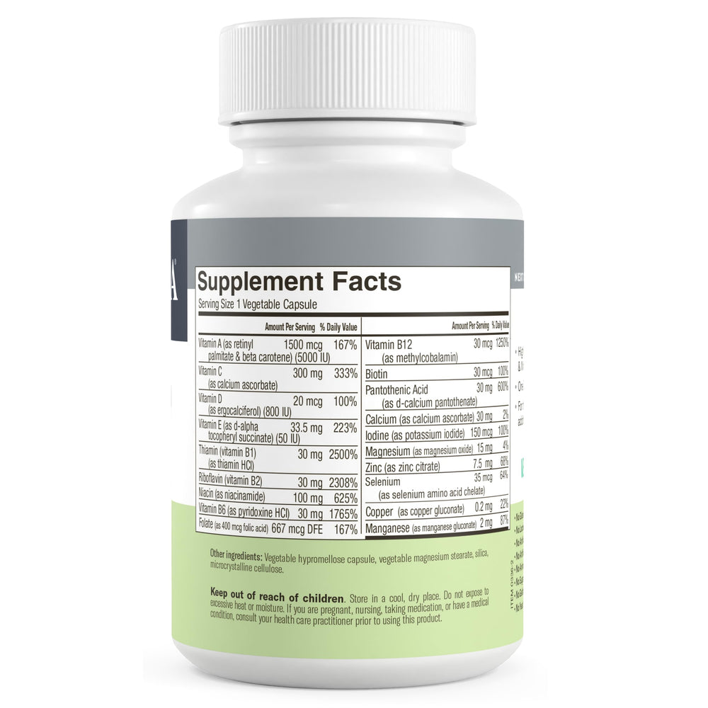 Contains Folic Acid and Niacinamide