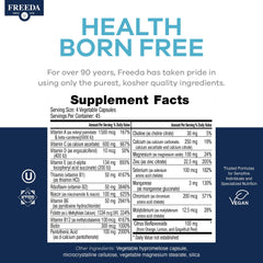 Ingredients list for Freeda SCD Multivitamin