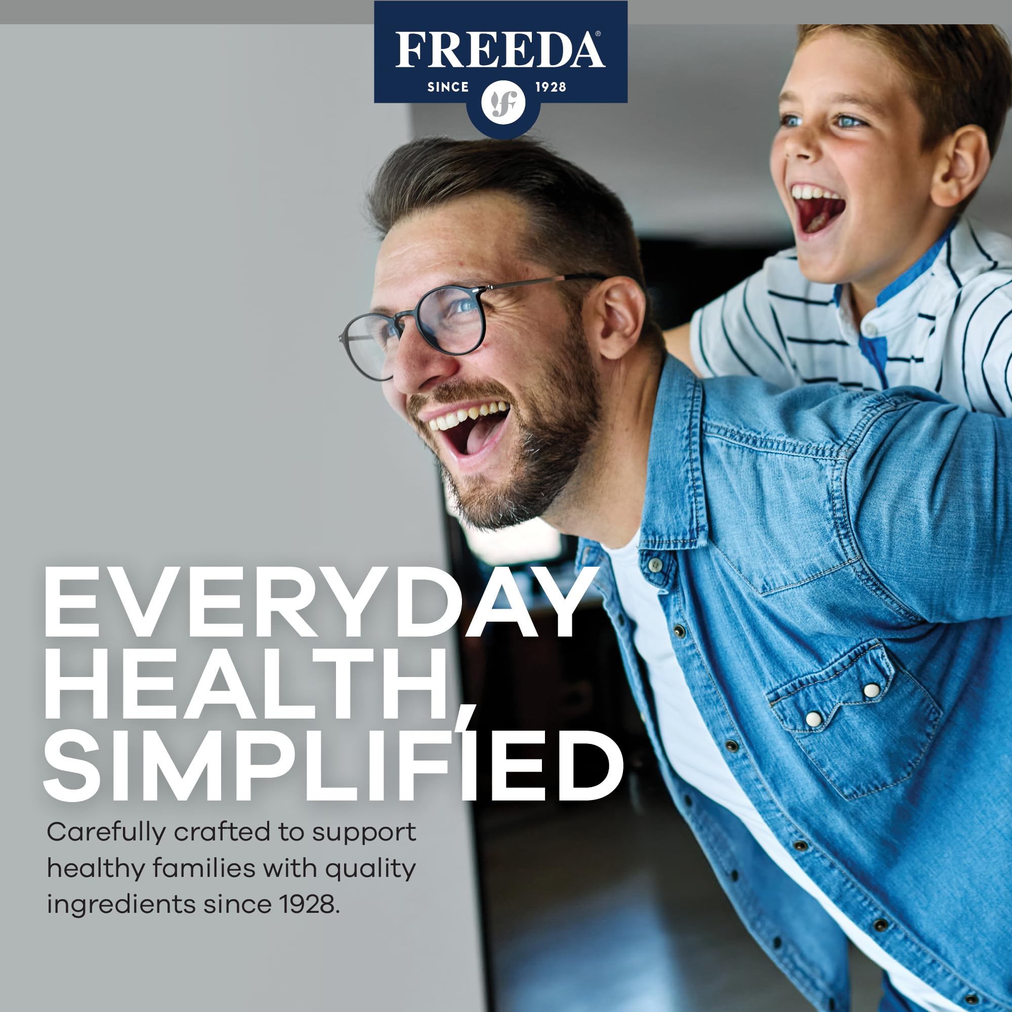 Made in the USA in a GMP-certified facility for Freeda SCD Multivitamin